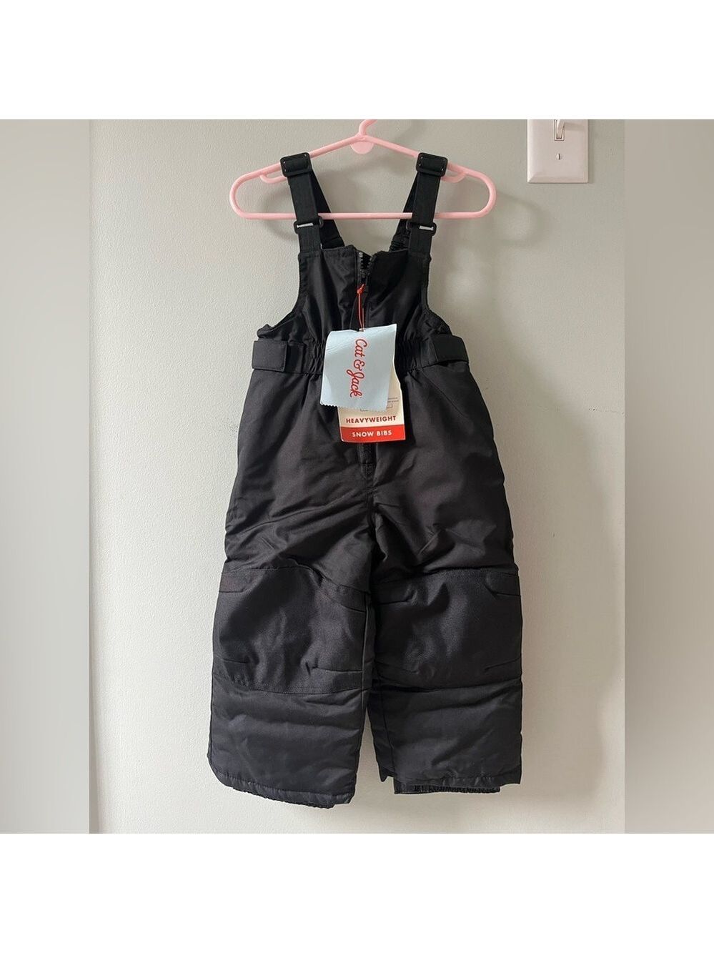 NWT‎ 18m Cat & Jack Black Kids Snow Bib Overalls Snow pants